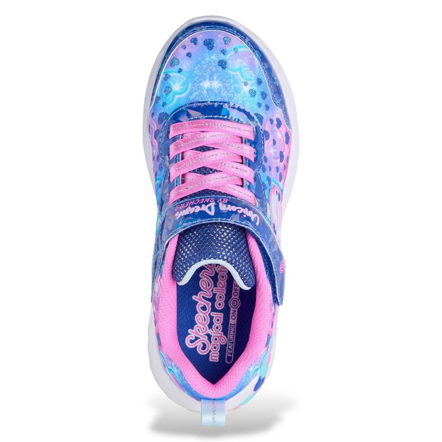 Unicorn Dreams Heart Sparkles S-lights scarpe da bambina Skechers | 303063LNVMT